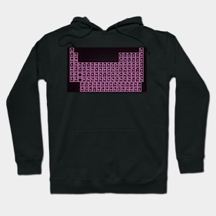 Pink Glow Tube Periodic Table Hoodie